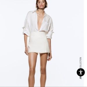 Zara  medium Skort with side detail
